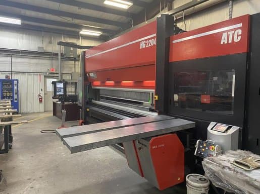 240 TON X 161" AMADA HG2204 ATC PRESS BRAKE W/$100,000 IN TOOLING,MFG:2016