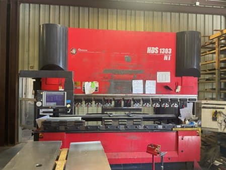 143 TON X 127" AMADA HDS-1303NT,AMNC-PC 8-AXIS SERVO-ELECTRIC, MFG:2012