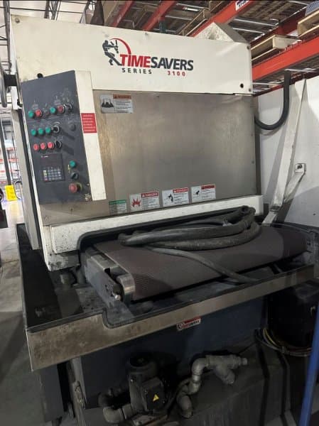36" TIMESAVERS 3100 "WET" COMBINATION BELT/BRUSH FINISHING MACHINE,MFG:2012