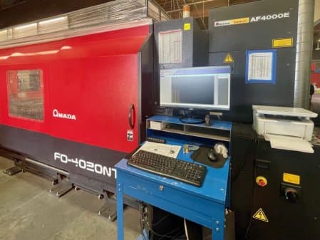 4000 WATT AMADA FO4020NT CO2 LASER,6' X 12',MFG: 2012,