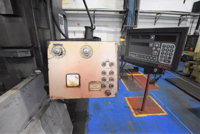 WEBSTER & BENNETT DCM 120” Double Column Vertical Boring Machine with 2 x Newall DP700 Digital Readouts