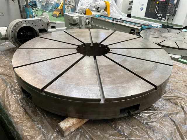 T Slotted Heavy Duty Cast Iron Circular Sub Table 2540mm dia. x 310mm thick