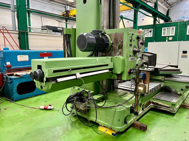 TOS W100A Table Type Horizontal Borer with Acu-rite 3 Axis Digital Readout. Year 1998