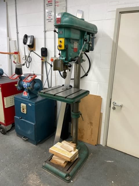 rare fobco 10 eight pillar drill with 3 morse taper ex norwich uni hospital