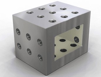 Gridded Rectangular Cast Section