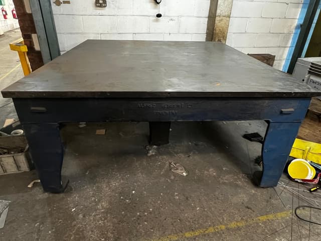 Alfred Herbert Cast Surface Table