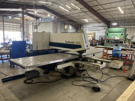 20 TON TRUMPF TRUPUNCH 3000 CNC ELECTRIC PUNCHING MACHINE 50" X 100", MFG:2012