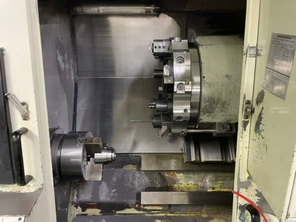 VICTOR Vturn 26 CNC Lathe with C Axis and Driven Tooling. Fanuc OT Control. Year 1996