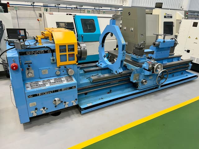 BINNS & BERRY Trident L850 Centre Lathe x 120” Between Centres with Hydraulic Copying and DRO – Rebuilt 2009