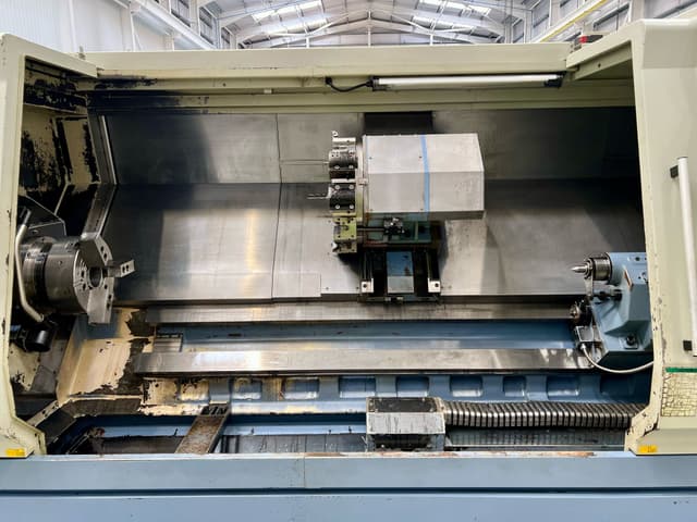 FORCE ONE TC-3523 x 2300mm CNC Slant Bed Lathe with Fanuc Series 0i-TD Control. Year 2012.