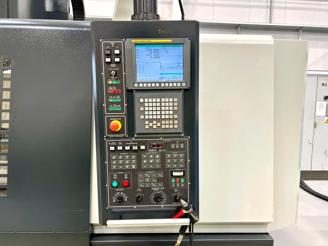 DAHLIH MCV2100 Vertical Machining Centre with 4th Axis Attachment. Fanuc Series 0i-MD Control. Year 2013