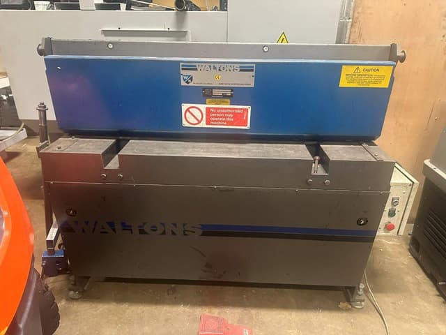Used Walton WPG/1250/3 mechanical shear (4879)