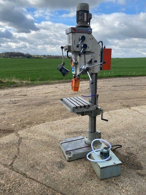 ex mod excellent qs qdm 32 pillar drill serial no 2170 84